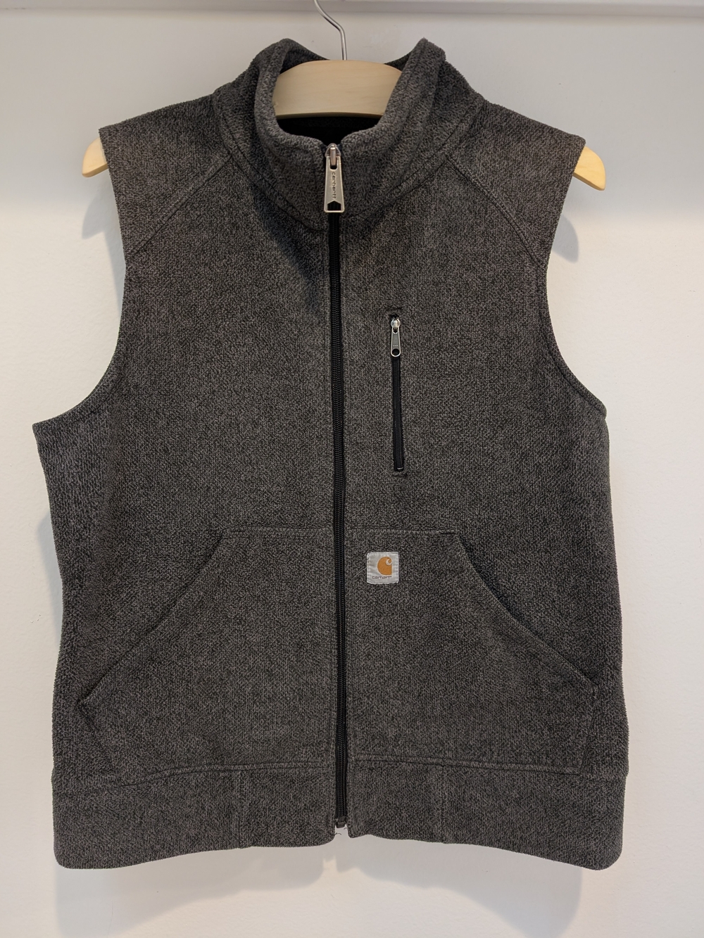 Carhartt Women's Charcoal Gray Full-Zip Fleece Vest